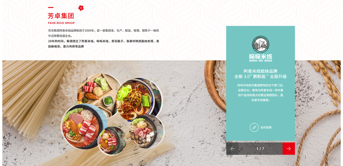 阿香米線網(wǎng)站建設
