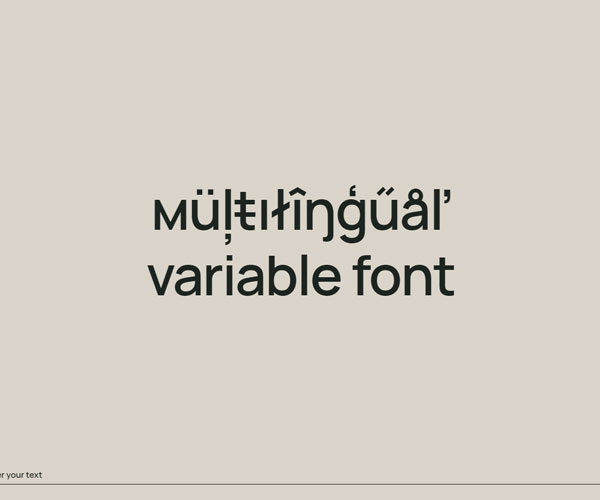 字體不同語言展示